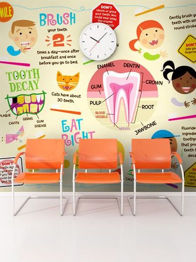 colourful dental wall art | the river tree